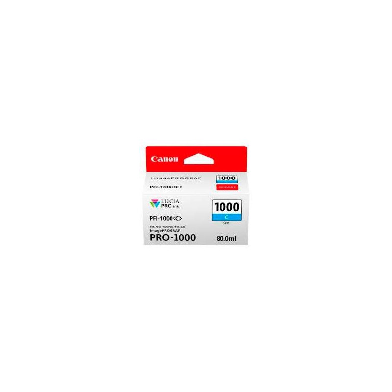 (0547C001) CANON TINTA CIAN IMAGEPROGRAF PRO 1000 - PFI 1000C (0547C001) CANON TINTA CIAN IMAGEPROGRAF PRO 1000 - PFI 1000C