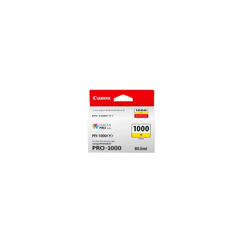 (0549C001) CANON TINTA AMARILLO IMAGEPROGRAF PRO 1000 - PFI 1000Y