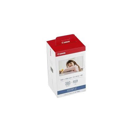 (3115B001) CANON TINTA + PAPEL TAMAÑO POSTAL 10X15CM (108 FOTOS) CP-100 - KP-108IN