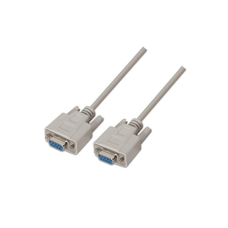 (A112-0066) AISENS CABLE SERIE RS232 DB9/H-DB9/H BEIGE 1 (A112-0066) AISENS CABLE SERIE RS232 DB9/H-DB9/H BEIGE 1