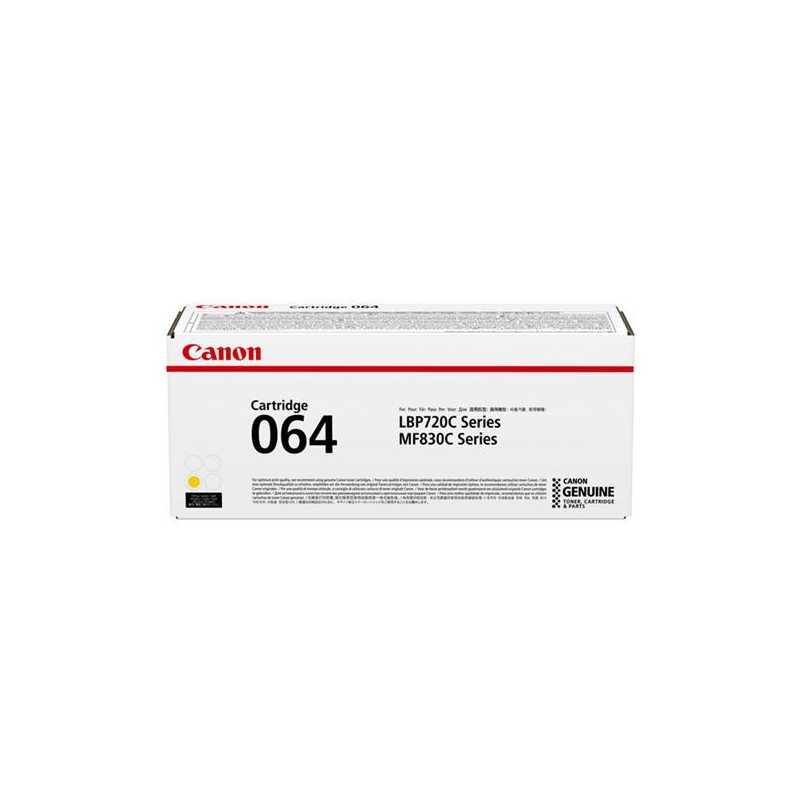 (4931C001) CANON TONER AMARILLO I-SENSYS LBP 720C SERIES - MF 830C SERIES - 064Y (4931C001) CANON TONER AMARILLO I-SENSYS LBP 720C SERIES - MF 830C SERIES - 064Y