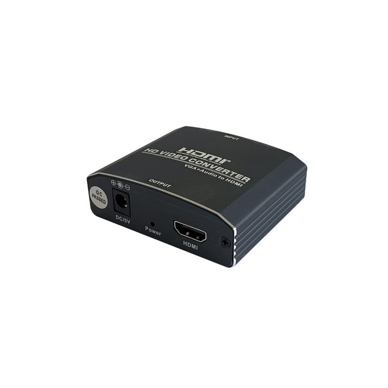 (A115-0386) AISENS CONVERSOR SVGA/H + AUDIO A HDMI/H NEGRO (A115-0386) AISENS CONVERSOR SVGA/H + AUDIO A HDMI/H NEGRO