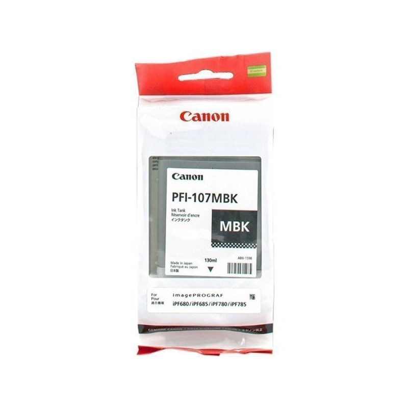 (6704B001AA) CANON TINTA NEGRO MATE IPF 670/680/770 - PFI 107MBK (6704B001AA) CANON TINTA NEGRO MATE IPF 670/680/770 - PFI 107MBK