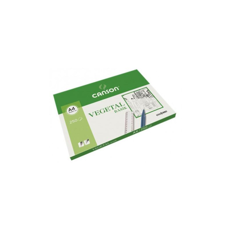 (C200406219) CANSON CAJA DE LÁMINAS VEGETAL BASIK 250 HOJAS 90GR 21X29 (C200406219) CANSON CAJA DE LÁMINAS VEGETAL BASIK 250 HOJAS 90GR 21X29