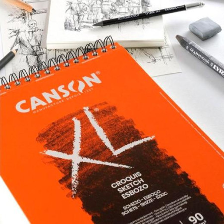 (C200787103) CANSON BLOC DIBUJO XL ESBOSO 20H A4 BLANCO NATURAL