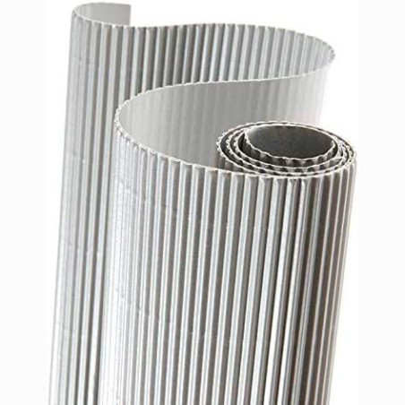 (C200992653) CANSON ROLLO DE CARTÓN ONDULADO 300GR 50X70 CM PLATA -10U-