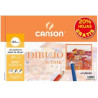 (C400110484) CANSON BLOC DIBUJO BASIK ESPIRAL 20H+20% GRATIS A4+ 130GR MICROPERFORADO BLANCO NATURAL -10U-