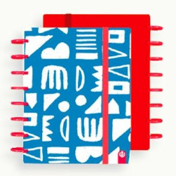 (66015176) CARCHIVO CUADERNO INGENIOX LIMITED EDITION ESPIRAL A5 100H CUADRÍCULA 5X5 TAPAS PP SEMI-RÍGIDO CIERRE C/GOMA AZUL