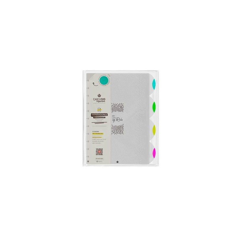 (66114199) CARCHIVO SEPARADORES INGENIOX NEON A4 EXTRAÍBLES 4 POSICIONES PP (66114199) CARCHIVO SEPARADORES INGENIOX NEON A4 EXTRAÍBLES 4 POSICIONES PP
