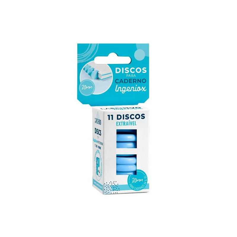 (66144010) CARCHIVO ESTUCHE 11 DISCOS PARA CUADERNO INGENIOX 30MM PLÁSTICO AZUL (66144010) CARCHIVO ESTUCHE 11 DISCOS PARA CUADERNO INGENIOX 30MM PLÁSTICO AZUL