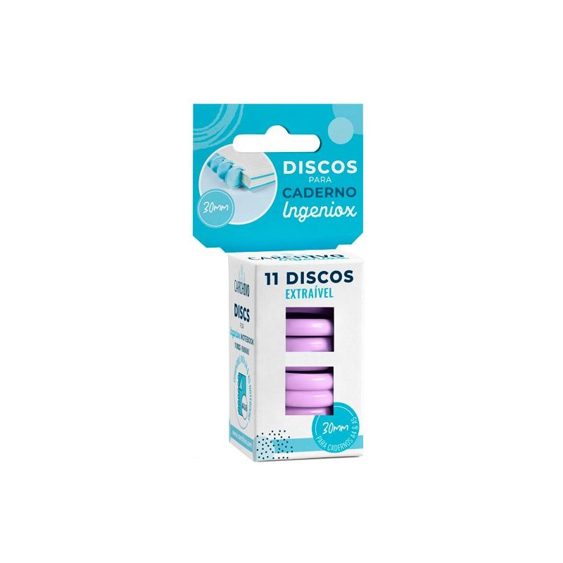 (66144014) CARCHIVO ESTUCHE 11 DISCOS PARA CUADERNO INGENIOX 30MM PLÁSTICO MALVA (66144014) CARCHIVO ESTUCHE 11 DISCOS PARA CUADERNO INGENIOX 30MM PLÁSTICO MALVA
