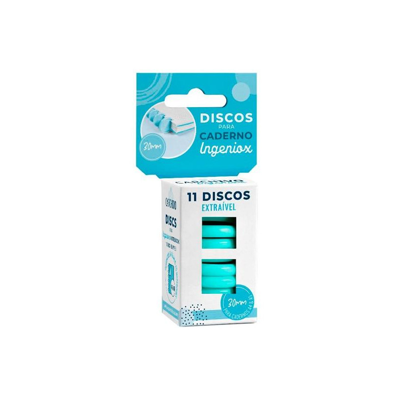 (66144017) CARCHIVO ESTUCHE 11 DISCOS PARA CUADERNO INGENIOX 30MM PLÁSTICO MENTA (66144017) CARCHIVO ESTUCHE 11 DISCOS PARA CUADERNO INGENIOX 30MM PLÁSTICO MENTA