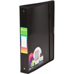(12371406) CARCHIVO CARPETA ANILLAS 4 X 40MM A4+ C/GOMA PP DUNE NEGRO