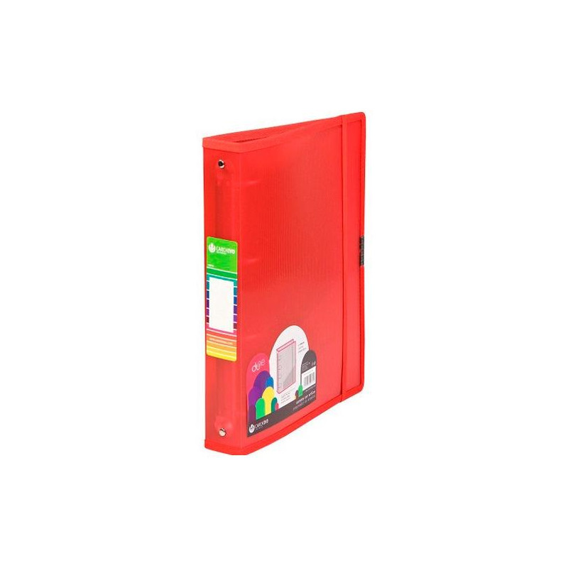 (12371453) CARCHIVO CARPETA ANILLAS 4 X 40MM A4+ C/GOMA PP DUNE ROJO (12371453) CARCHIVO CARPETA ANILLAS 4 X 40MM A4+ C/GOMA PP DUNE ROJO