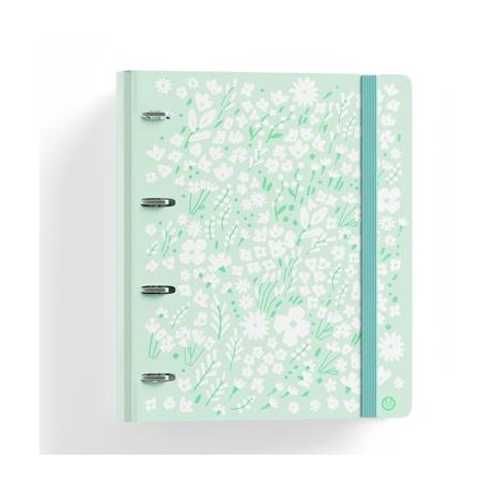 (12457442) CARCHIVO CARPETA ANILLAS MIXTAS 4 X 35MM CARPEBLOCK 360 C/RECAMBIO 100H A4 4X4 C/GOMA PP PRINT RÍGIDO VERDE