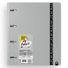 (12477475) CARCHIVO CARPEBLOCK 360 MY RULES CON RECAMBIO 100H A4 5X5 90GR 4 SEPARADORES PP FOAM GRIS