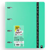 (12477478) CARCHIVO CARPEBLOCK 360 MY RULES CON RECAMBIO 100H A4 5X5 90GR 4 SEPARADORES PP FOAM JADE