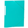(2033K16) CARCHIVO CARPETA 3 SOLAPAS FOLIO C/GOMAS PP OPACO VERDE OSCURO