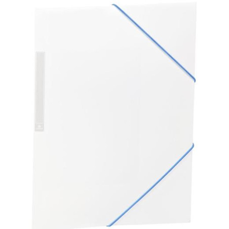 (2033K40) CARCHIVO CARPETA 3 SOLAPAS FOLIO C/GOMAS PP OPACO BLANCO
