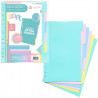 (49060699) CARCHIVO SEPARADORES 6 POSICIONES A4 PP EXTRA FUERTE COLORES SOFT