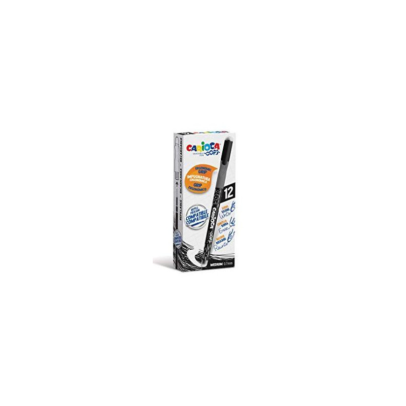 (4303901) CARIOCA BOLÍGRAFO OOPS MONOCOLOR NEGRO CAJA 12 UD (4303901) CARIOCA BOLÍGRAFO OOPS MONOCOLOR NEGRO CAJA 12 UD