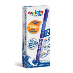 (4303902) CARIOCA BOLÍGRAFO OOPS MONOCOLOR AZUL CAJA 12 UD
