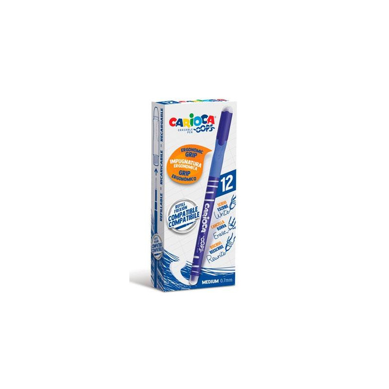 (4303902) CARIOCA BOLÍGRAFO OOPS MONOCOLOR AZUL CAJA 12 UD (4303902) CARIOCA BOLÍGRAFO OOPS MONOCOLOR AZUL CAJA 12 UD