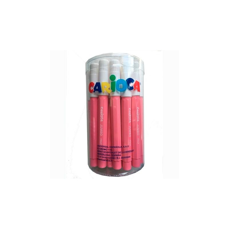 (403380/12) CARIOCA ROTULADOR JUMBO PUNTA GRUESA ROSA BOTE 30 UD (403380/12) CARIOCA ROTULADOR JUMBO PUNTA GRUESA ROSA BOTE 30 UD