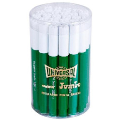 (403380/15) CARIOCA ROTULADOR JUMBO PUNTA GRUESA VERDE PETRÓLEO BOTE 30 UD