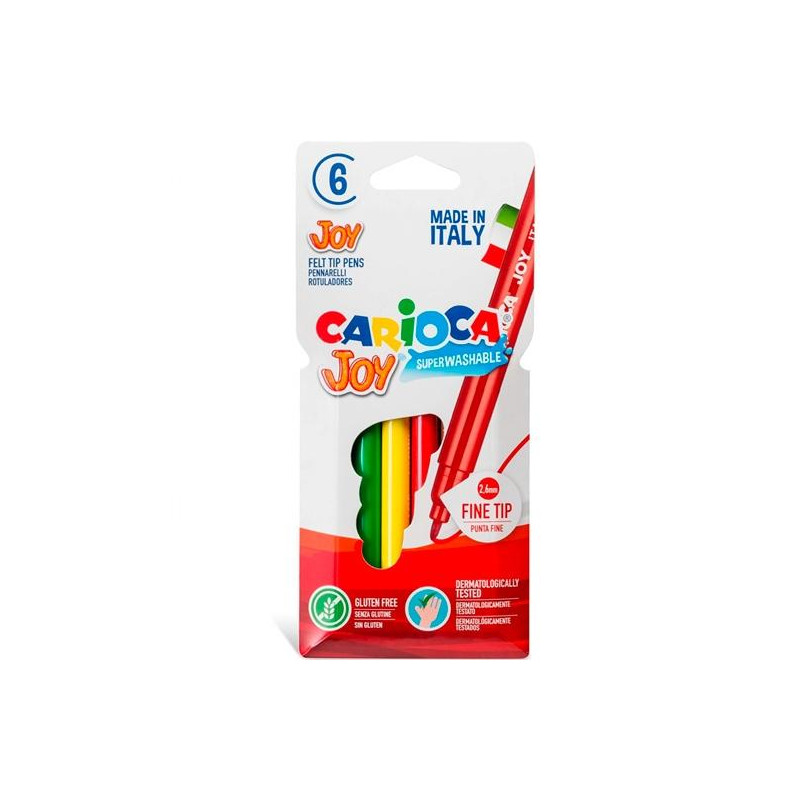 (40549) CARIOCA ROTULADOR JOY PUNTA FINA COLORES SURTIDOS ESTUCHE 6 UD (40549) CARIOCA ROTULADOR JOY PUNTA FINA COLORES SURTIDOS ESTUCHE 6 UD