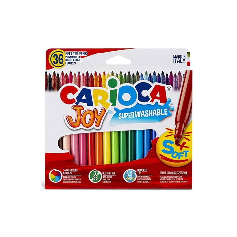 (40556) CARIOCA ROTULADOR JOY PUNTA FINA COLORES SURTIDOS ESTUCHE 36 UD (40556) CARIOCA ROTULADOR JOY PUNTA FINA COLORES SURTIDOS ESTUCHE 36 UD