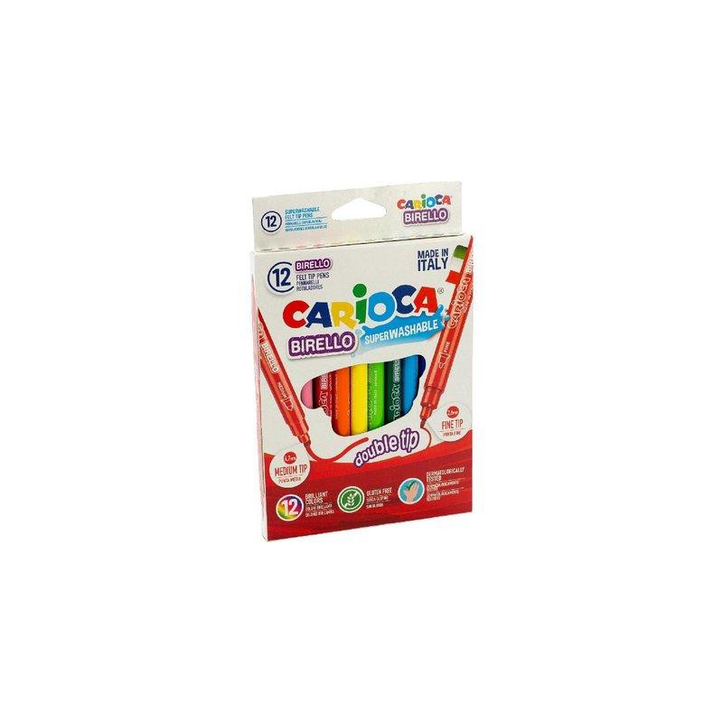 (42753) CARIOCA ROTULADOR BIRELLO DOBLE PUNTA FINA/MEDIA COLORES SURTIDOS ESTUCHE 12 UD (42753) CARIOCA ROTULADOR BIRELLO DOBLE PUNTA FINA/MEDIA COLORES SURTIDOS ESTUCHE 12 UD