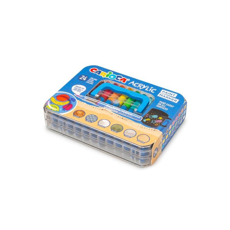 (45288) CARIOCA ROTULADOR ACRÍLICO PAINT MARKER C/SURTIDOS CAJA ESPECIAL 24 UD (45288) CARIOCA ROTULADOR ACRÍLICO PAINT MARKER C/SURTIDOS CAJA ESPECIAL 24 UD
