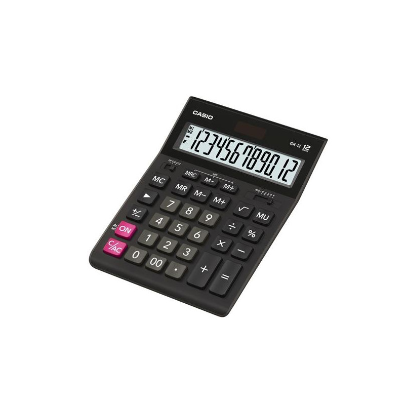 (GR-12-W) CASIO CALCULADORA DE OFICINA SOBREMESA 12 DÍGITOS NEGRO (GR-12-W) CASIO CALCULADORA DE OFICINA SOBREMESA 12 DÍGITOS NEGRO