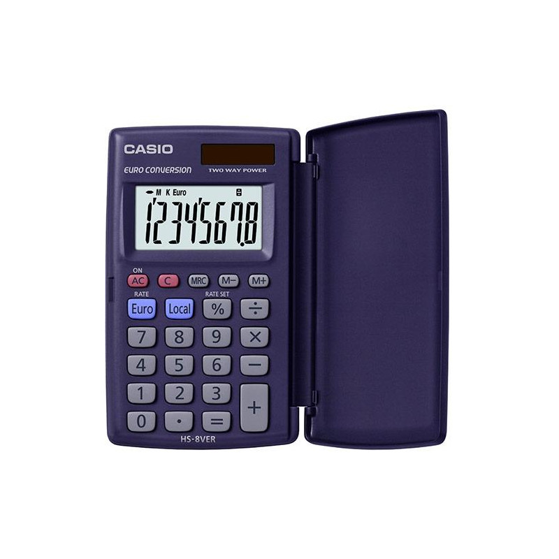 (HS-8VER) CASIO CALCULADORA DE OFICINA HS-8VER SOLAR 8 DÍGITOS VIOLETA OSCURO (HS-8VER) CASIO CALCULADORA DE OFICINA HS-8VER SOLAR 8 DÍGITOS VIOLETA OSCURO