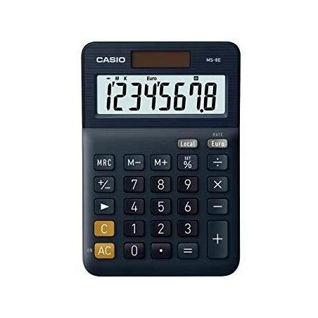 (MS-8E) CASIO CALCULADORA DE OFICINA SOBREMESA NEGRO 8 DÍGITOS MS-8E