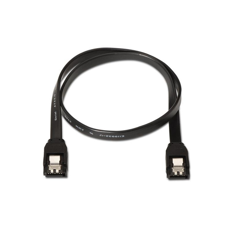 (A130-0157) AISENS CABLE SATA III DATOS 6G CON ANCLAJES NEGRO 0 (A130-0157) AISENS CABLE SATA III DATOS 6G CON ANCLAJES NEGRO 0