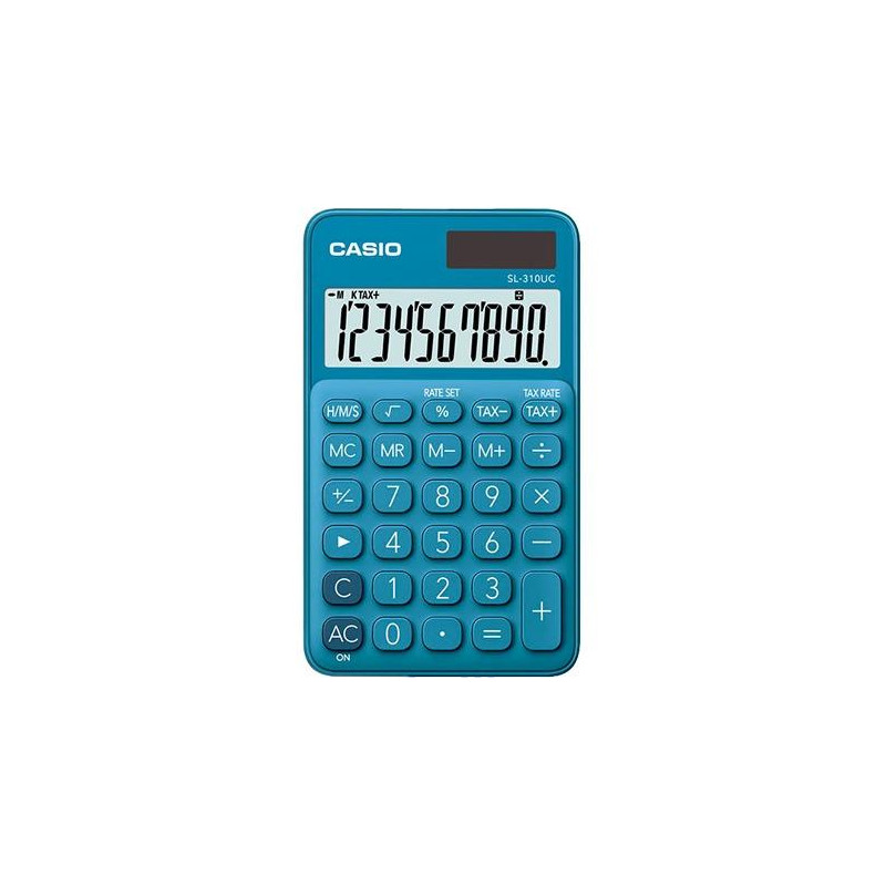 (SL-310UC-BU) CASIO CALCULADORA DE OFICINA SL-310UC-BU 10 DÍGITOS AZUL (SL-310UC-BU) CASIO CALCULADORA DE OFICINA SL-310UC-BU 10 DÍGITOS AZUL