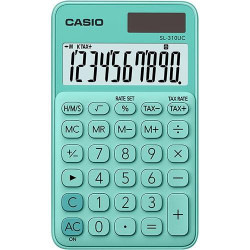 (SL-310UC-GN) CASIO CALCULADORA DE OFICINA SL-310UC-GN 10 DÍGITOS VERDE