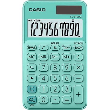 (SL-310UC-GN) CASIO CALCULADORA DE OFICINA SL-310UC-GN 10 DÍGITOS VERDE
