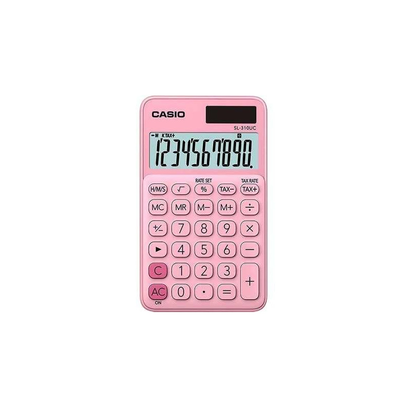 (SL-310UC-PK) CASIO CALCULADORA DE OFICINA SL-310UC-PK 10 DÍGITOS ROSA CLARO (SL-310UC-PK) CASIO CALCULADORA DE OFICINA SL-310UC-PK 10 DÍGITOS ROSA CLARO