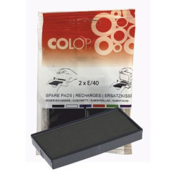 (107202) COLOP ALMOHADILLA E/40 NEGRO BLISTER -2U-