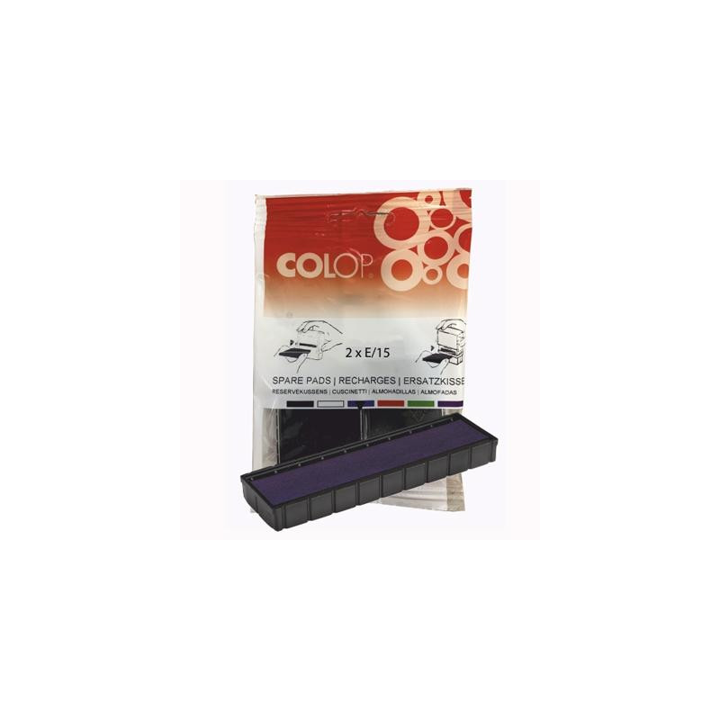 (107252) COLOP ALMOHADILLA E/15 AZUL BLISTER -2U- (107252) COLOP ALMOHADILLA E/15 AZUL BLISTER -2U-