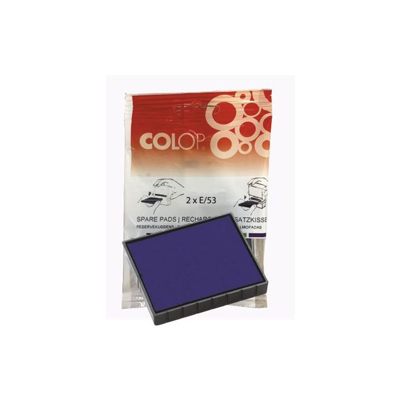 (107310) COLOP ALMOHADILLA E/53 AZUL BLISTER -2U- (107310) COLOP ALMOHADILLA E/53 AZUL BLISTER -2U-