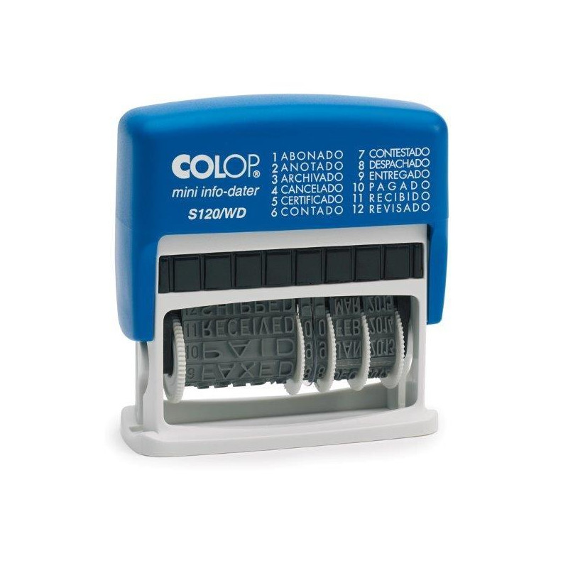 (153630) COLOP FORMULA/FECHADOR MINI MOD.S120/WD AZUL (153630) COLOP FORMULA/FECHADOR MINI MOD.S120/WD AZUL