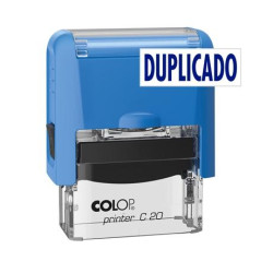 (501097) COLOP SELLO PRINTER C20 FORMULA " DUPLICADO " ALMOHADILLA E/20 14X38MM AZUL