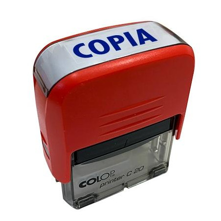 (501110) COLOP SELLO PRINTER C20 FORMULA " COPIA " ALMOHADILLA E/20 14X38MM ROJO