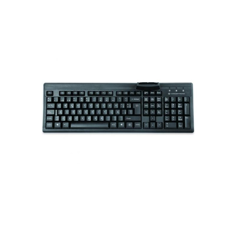 (CKBESMARTID) CONCEPTRONIC TECLADO USB CON LECTOR DNI COMPATIBLE DNI 3.0 Y TARJETA SANITARIA (CKBESMARTID) CONCEPTRONIC TECLADO USB CON LECTOR DNI COMPATIBLE DNI 3.0 Y TARJETA SANITARIA