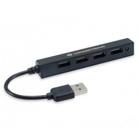(HUBBIES05B) CONCEPTRONIC HUB USB 2.0 4 PUERTOS