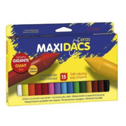 (DX050216) DACS MAXIDACS CERAS 120MM TAMAÑO GIGANTE SURTIDOS -ESTUCHE DE 15U-